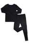 Men's Black Thermal Underwear Set 3-Piece Set - 8