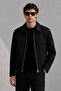 New Now Men's Black Premium Quality Timeless Design Short Cashmere Coat - 2