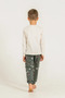 Boys' Pajama Set, Long Sleeve, 100% Cotton Combed Single Jersey, Round Neck, Beep Beep London Bus Printed - 5