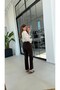 Brown Coffee Belted Jean Brown - 5