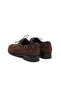 Brown Eyelet Detailed Lace-Up Women's Loafer - 5