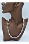 Mayorka Pearl t Lock Necklace - Multicolor - - 2