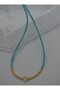Delicate necklace - blue - - 2