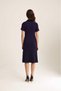 Knitted Dress with a Zigzag Pattern Purple - 4