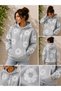 Unisex Oversize Floral Print Hooded Sweatshirt – Comfortable Casual Streetwear - 3