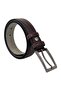 Brown Children's Boy's Faux Leather Stitched Model 3 cm Waiter Classic Belt School Belt - G9 - 2