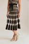 Midi Skirt with Geometric Patterns Multicolor - 4