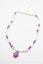 Turtle Bead Necklace - Purple