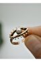 Adjustable Eye Ring - Bronze Color - - 3