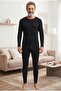 Adult Men's Black Thermal Underwear Set - 5