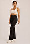 Women's High Waist Spanish Flare Leggings Bootcut - 2