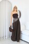 Scarf Detailed Trousers Brown - 2