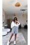 Navy Blue Striped Shorts - 3