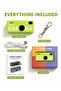 Mini Thumb Camera with Screen, Keychain Clip, USB Rechargeable & Memory Card Slot, Green