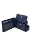 Navy Blue Genuine Leather Belt and Wallet Gift Set with Special Box (Groom's Gift and for Special Occasions) - 4