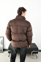 Thick Brown Corduroy Puffer Coat - 2