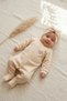 Dotted Heart Detailed Boneli Baby Girl Jumpsuit. Footed 100% Cotton 0-3 Months - 3
