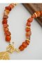 Special Design Necklace with Agate Stone - Multi-Colored - - 5