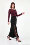 Knitwear Lace Detailed Slit Detailed Maxi Skirt Women's Skirt 680Et00117 - 3