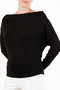 Madonna Collar Bat Sleeve Knitwear Blouse Women's Bluz 5866892 - 6