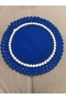 Hand Knitted Round American Service Placemat - 6 Different Color Options Plate Mat Runner Set (1 Piece) - 2