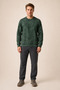 Continu Men's Winter Regular Fit Crew Neck Sweatshirt Khaki - 2