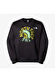 Oversized Crew Men's Black Sweatshirt - 4