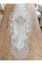 Living Room Set - Bridal Set - Cream Table Runner Set, 5-Piece Linen Table Runner for Table, Coffee Table, and Console Table HB006 - 4