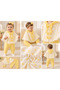 Baby Girl Heart Patterned 3-Piece Set Hooded Bowknot Pompom Poncho Badi Ribbed Trousers Stylish Baby Outfit Set - 4