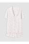 Ozmarka New Season Ecru Ruffled Plaid Women's Shorts Pajama Set - 5