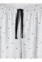 Özmarka New Season Gray Polka Dot Women's Pajama Bottoms - 5