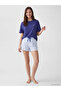 Heart Patterned Women's Shorts Pajama Set - 2