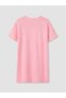 Peak New Season Pink Crew Neck Striped Women's Nightgown - 7