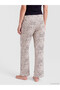 Leopard Patterned Women's Pajama Bottoms - 4