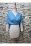 Mira Multi-Functional Chiffon Shawl Bolero Turquoise - 4