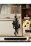 Premium Bag Charm & Ornament with Black Cat Figure, Keychain Pendant, Drawstring, 27 cm - 2