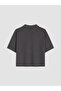 Özmarka New Season Anthracite Polo Collar Printed Women's Pajama Set - 7