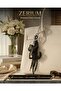 Premium Bag Charm & Ornament with Black Cat Figure, Keychain Pendant, Drawstring, 27 cm - 8