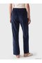 Özmarka New Season Navy Blue Elastic Waist Velvet Women's Pajama Bottoms - 4