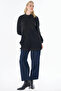 High Collar Sweatshirt Black - 2
