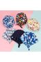 Working Cap, with Button and Sweatband, 6 Pack Cotton Printed Adjustable Bouffant Tie Back Hats for - 6