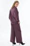 Bead Embroidered Sweatshirt Burgundy - 4