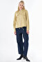 Pocket Detailed Cotton Blouse Yellow - 3