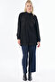 High Collar Sweatshirt Black - 3