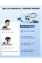 سماعات رأس سلكية مفتوحة الأذن مع ميكروفون |   سماعة رأس USB لإلغاء الضوضاء للكمبيوتر الشخصي - بتقنية التوصيل العظمي - 6