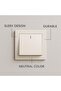 Modern Light Switch Single Gang 10A 250V Sleek White Design Durable Heat Resistant Wall Mount - 3