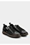 Black Leather Women's Shoes - 2