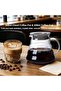 طقم صنع القهوة، 10 قطع، طقم قهوة V60 بالتقطير مع إبريق عنق الإوزة، مطحنة يدوية، مؤقت - 5