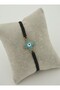 Nazar Beaded Enamel Macrame Bracelet - Black - - 3