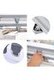 Aluminum and Plastic Chips Dispenser with Cutter Suitable for Kitchen, Blue Gray - 2